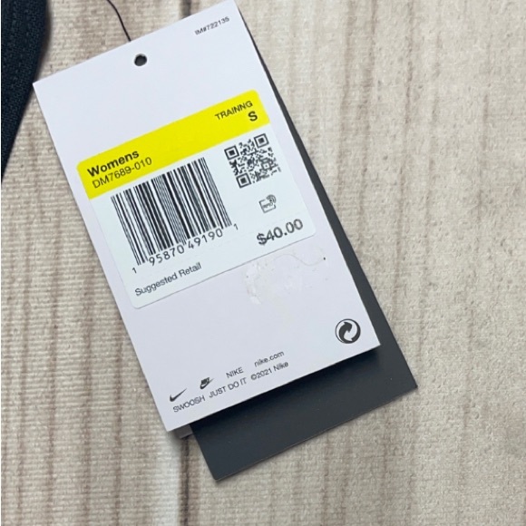 Nike Women's Size Small Pro Dri-Fit Crop Tank Top Black - Picture 9 of 9